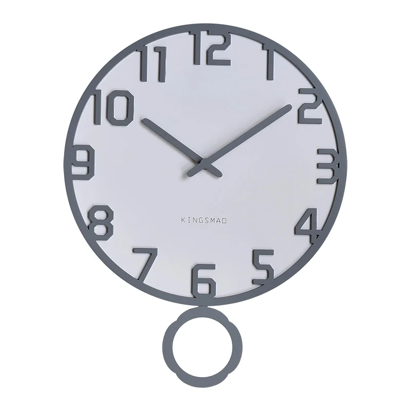 

Nordic Pendulum Clocks Wall Home Decor Modern Luxury Wall Watches Home Ins Living Room Silent Art Swing Clock Horloge Gift SC504