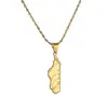 Madagascar Map Necklace Pendant Women Gold Color African Jewelry Africa Malagasy Maps 3