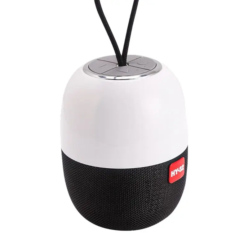 Black OOTDTY HY32 Ручной Bluetooth динамик беспроводной бас звук стерео сабвуфер TF карта AUX - Цвет: Black
