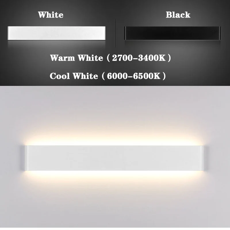 wireless wall lights Modern LED Wall Light with 2.4G Smart APP Remote Control Tricolor Dimming Rectangle Led Wall Lamp 6W 12W 18W for Home AC220V led wall lights indoor