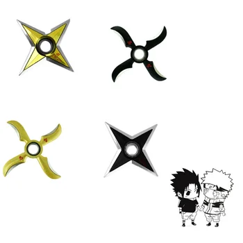 

Anime Naruto Shuriken Cosplay Weapon Props Anime Toy Uchiha Sasuke Turntable Shuriken Weapon Turning Fingertip Gyroscope