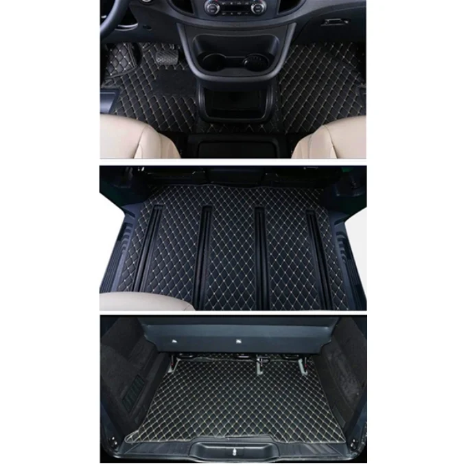 Custom special car floor mats + trunk mat for Right Hand Drive Mercedes Benz Vito W639 7 8 9 seats 2013-2004 waterproof carpets |