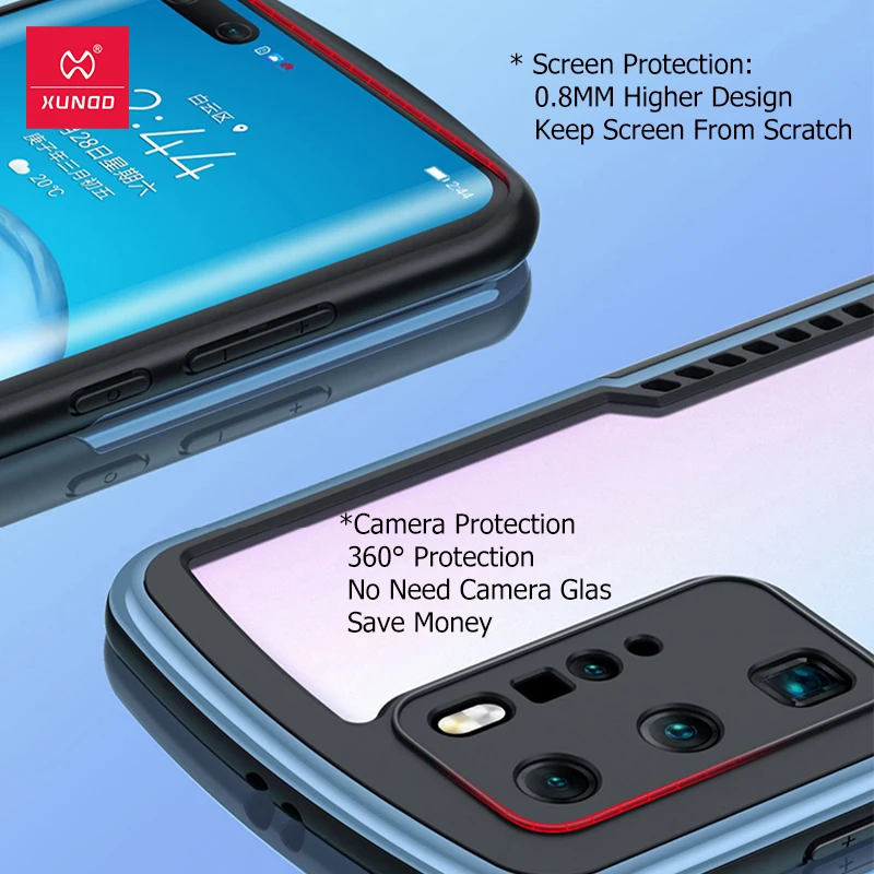 Ударопрочный чехол Xundd для Huawei P40 защитный подушка безопасности бампер мягкая