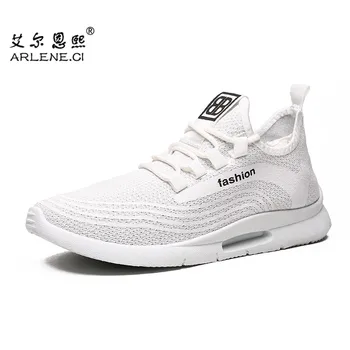

Trend Men Tennis Shoes Breathable Male Comfortable Air Mesh Lace-up Sport Shoes Lightweight Flexible Outdoor Walking Sneakers
