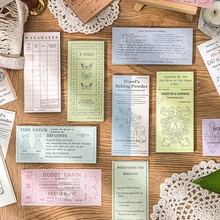 Retro Simple Hand Account Paper Dyed Note Book A Fleeting Message Note Paper 50 Pieces Into 6 Cute Kawaii Stationery Cute