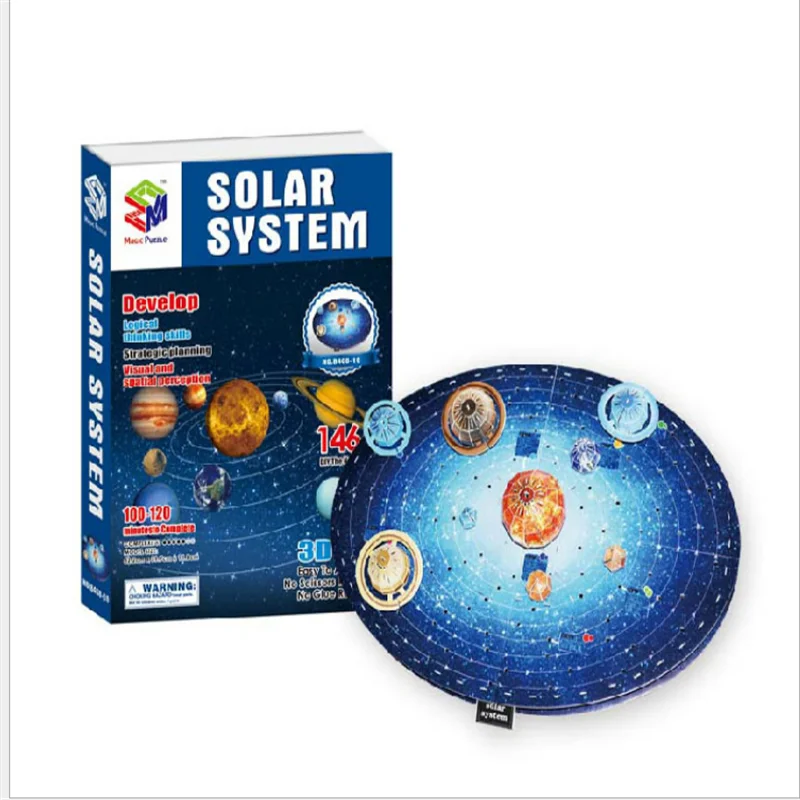 

3 d puzzle globe planet paper assembles fancy diy handmade creative toy