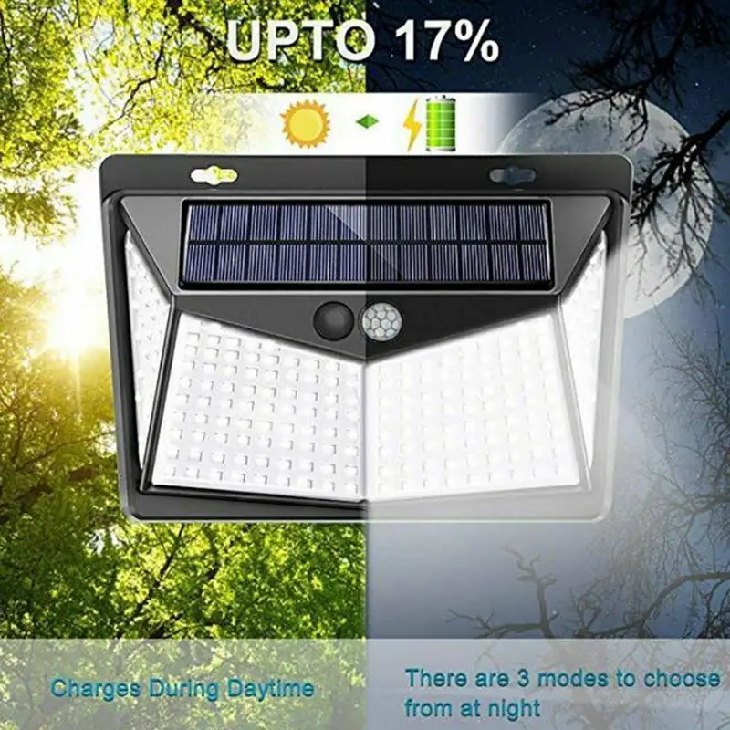 208LED инфракрасный человеческого тела индукционные солнечные настенный светильник Открытый солнечный светильник 3 светильник режим лампа на солнечной батарее