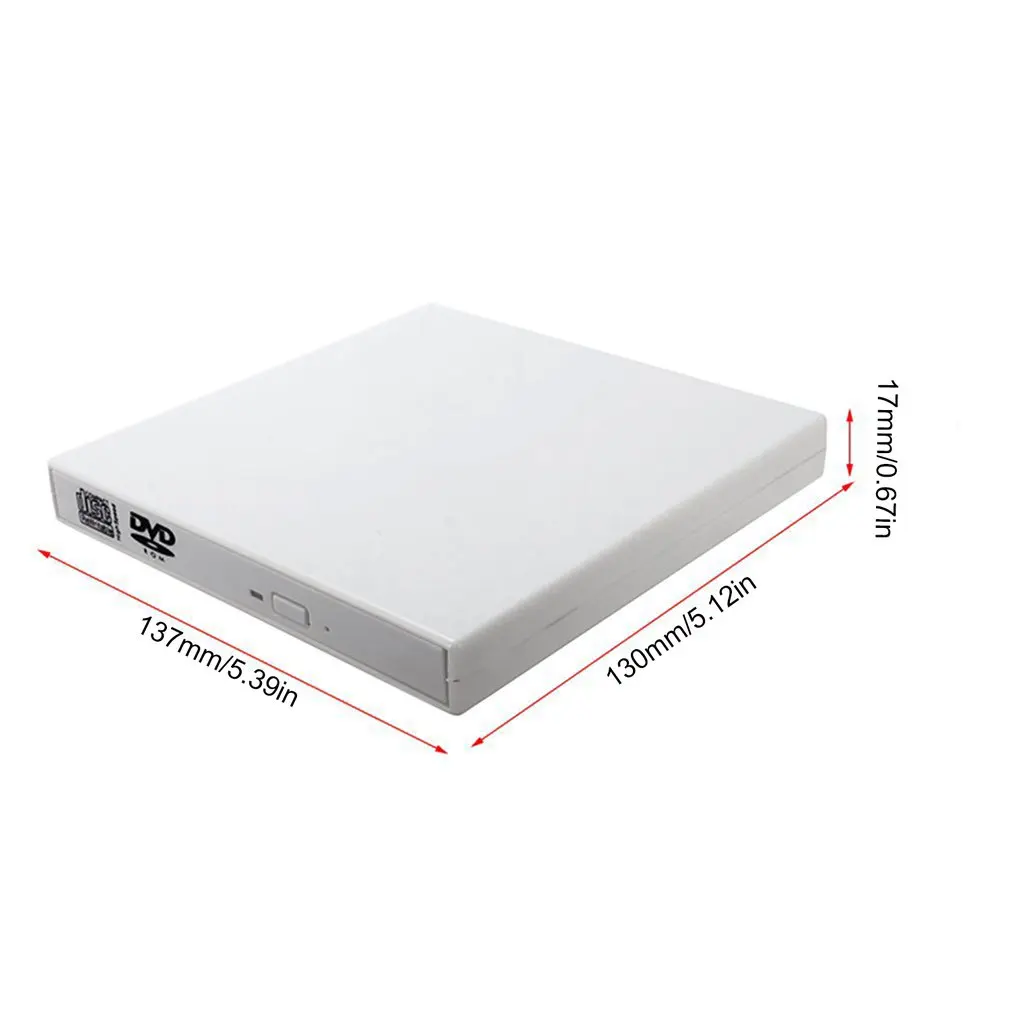 Внешний USB 2,0 привод горелки CD Внешний DVD CD писатель внешний DVD-ROM оптический привод для настольного компьютера ноутбука
