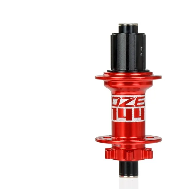 KOOZER BM440 MTB горный велосипед BOOST концентраторы 32h диск с отверстиями подшипник ступицы Передняя Задняя 6 Болт 15*110 12*148 мм через - Цвет: Red rear SHIMANO