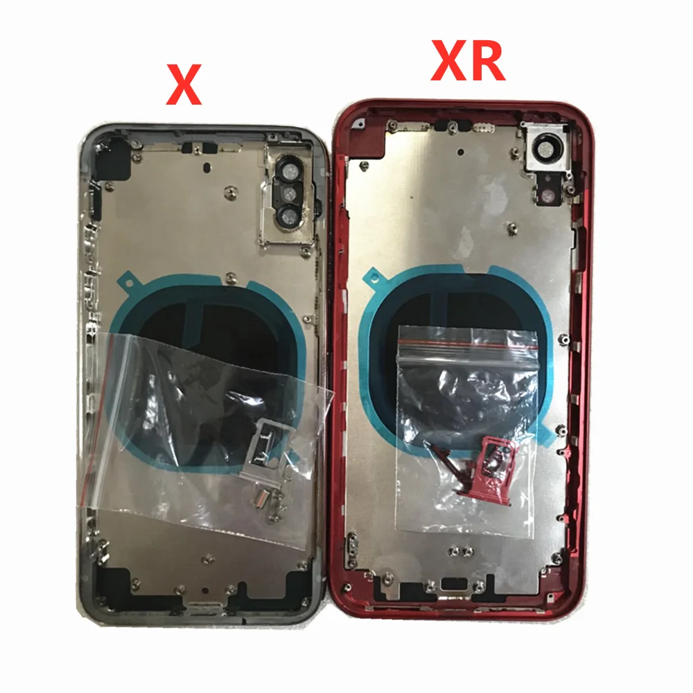 Лучшее качество для iphone XR / XS MAX X XSM заднее стекло средняя рамка Шасси Полный