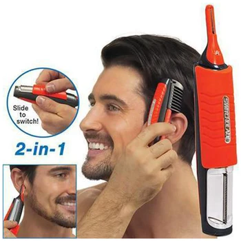 

Double-headed knives Men's nose trimmer miniature private beard hair touch trimmer razor beauty remover handle