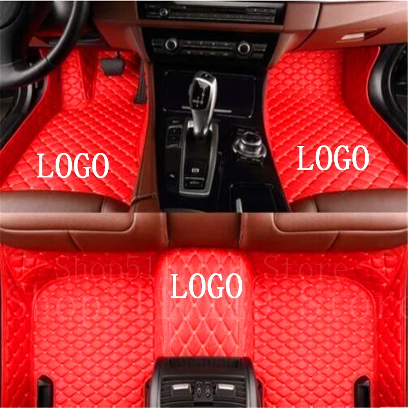For2006-2020JEEP Wrangler Cherokee Grand Cherokee руководство автомобиля коврик Делюкс пользовательские многоцветные варианты - Название цвета: Красный