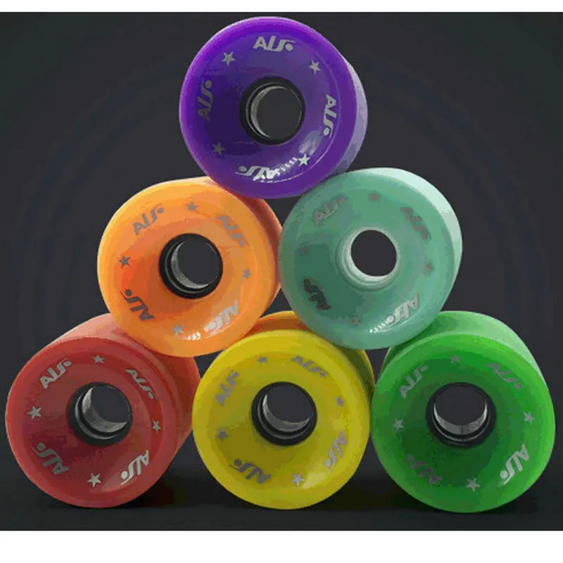 

80A Frosted Big Wheel Slide Pulley Multi Color Pouring Wheel Long Board Wheels 70x51mm Skateboard Wheels PU Skateboard Parts