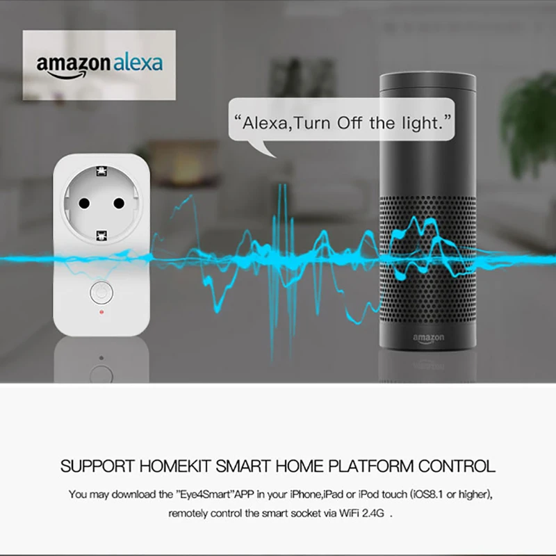 Wifi переключатель умная розетка для ALexa Google Home EU адаптер приложение голосовое дистанционное управление ЕС вилка