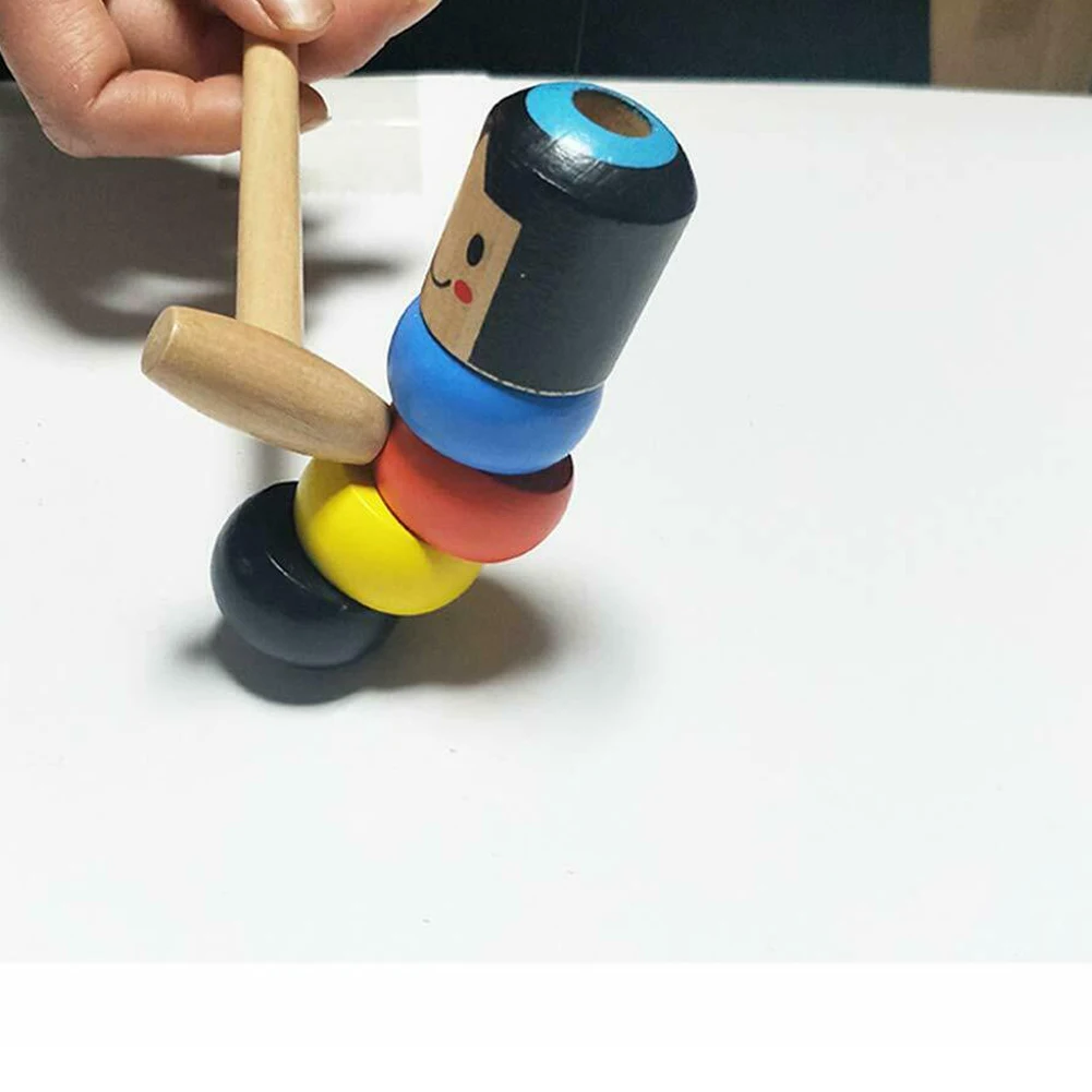 Креативный волшебный упрямый деревянный человек трюк забавная деревянная игрушка Небьющийся реквизит для фокусов подарок