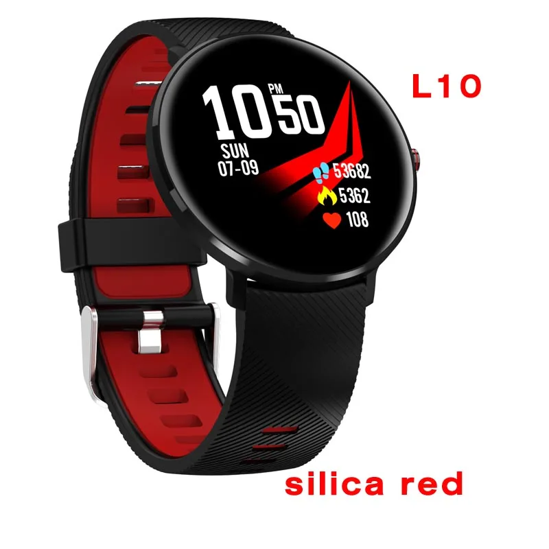 silica red Greentiger L10 Bluetooth умные часы для мужчин ЭКГ сердечный ритм кровяное давление кислородный монитор IP68 Водонепроницаемый ЭКГ Smartwatch VS L5 L7 L8 - Цвет: silica red