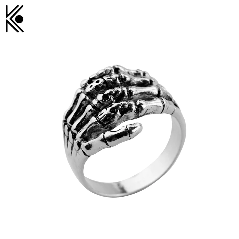 Abue Homme, древний серебряный Байкер, 13 колец, крутой череп, волк, змея, байкерское кольцо, мужские байкерские кольца, вечерние мужские кольца с черепом