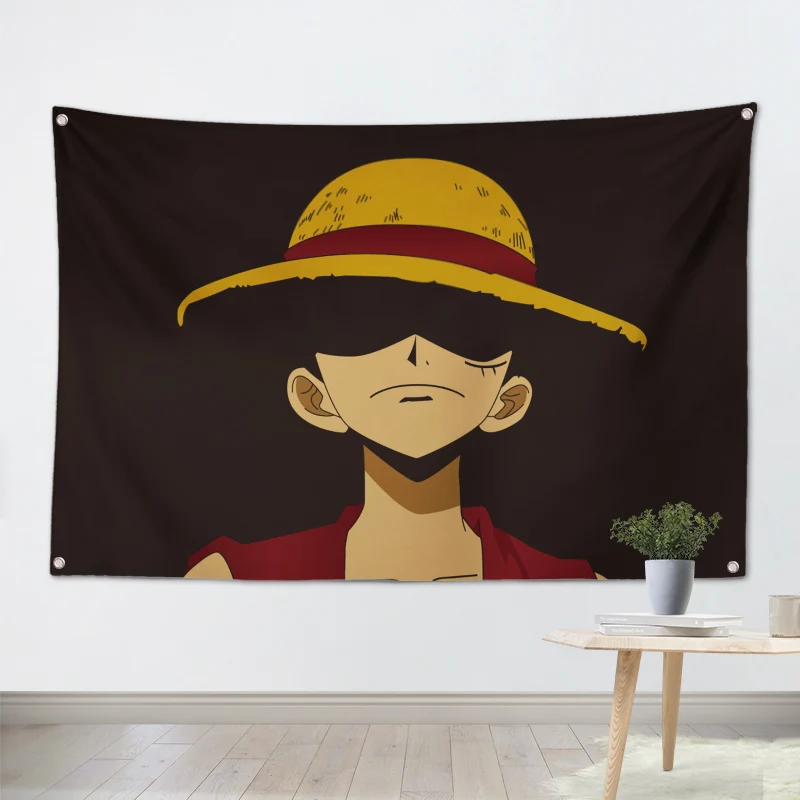

"ONE PIECE " Anime Movies Poster Scrolls Flag Bar Cafes Hotel Theme Home Decoration Banners Hanging Art Waterproof Cloth Decor