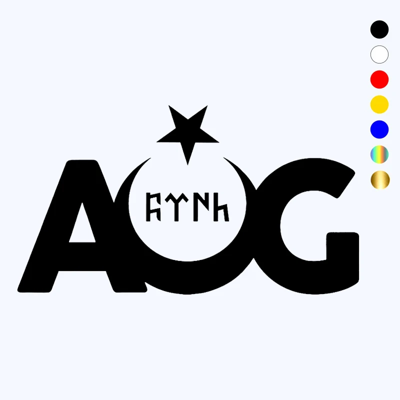 CK20002# наклейки на авто AOG Gokturk Письменный водонепроницаемые машину наклейка для