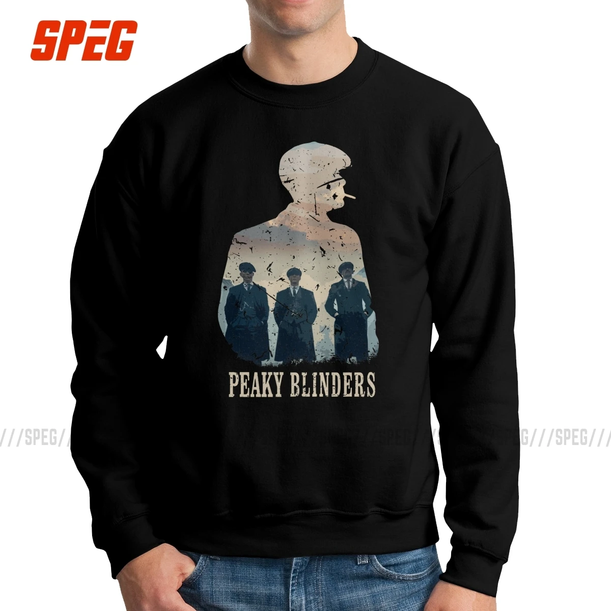 Peaky Blinders Мужской пуловер хлопок Повседневная Толстовка Arthur Thomas Tommee Shelby с вырезом лодочкой Классическая Толстовка с капюшоном