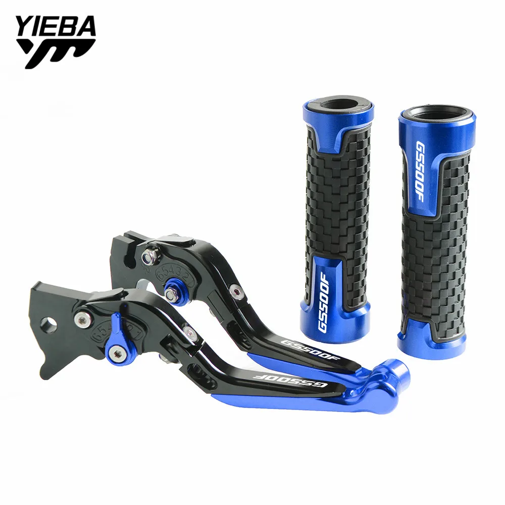 

Motorcycle Accessories Adjustable CNC Brake Clutch Levers Handle bar grips For Suzuki GS500F GS 500F GS 500 F 2004 2005-2009