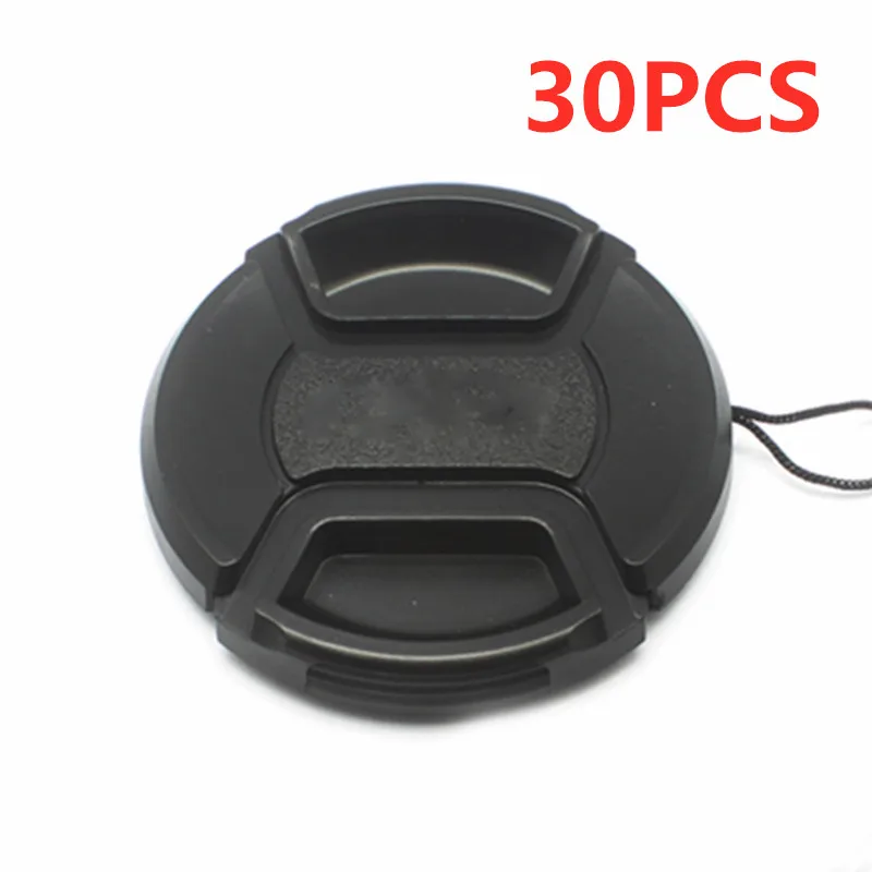 

30PCS/lot 37 40.5 43 46 49 52 55 58 62 67 72 77 82 86 95 mm center pinch Snap-on cap cover for canon/nikon Lens