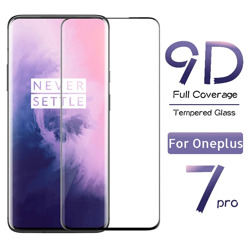 Защитное стекло 9D для Oneplus 7 7Pro закаленное 1 + Pro One Plus 7pro | Мобильные телефоны и