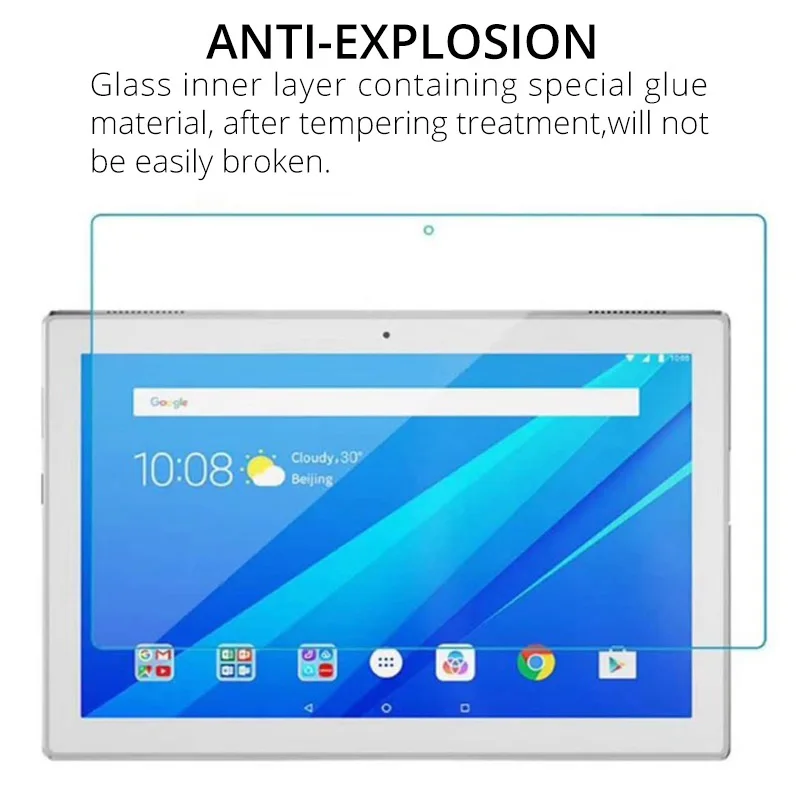 Закаленное стекло 9H для Lenovo Tab M10 P10 10 1 дюйма Защитная пленка E7 E8 E10 Защитное экрана