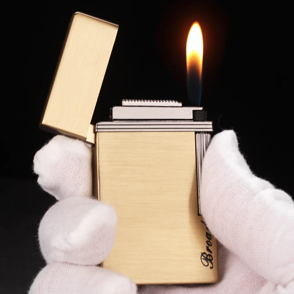 

Free Fire Flint Lighter Ping Bright Sound Lighter Torch Turbo Grinding Wheel Ignite Butane Metal Gas Cigarette Compact Lighter