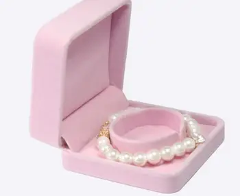 

Velvet Bangle Bracelet Box Anklet Holder Jewelry Display Boxes Collar Jewellery Packaging Gift Storage Wholesale 100pcs SN2972