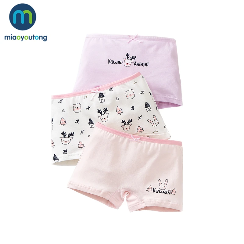 

3PCS/Lot High Quality Lovely Cartoon Comfortable Breathable Baby Girls Underwear Kids Cotton Panties For Child Miaoyoutong
