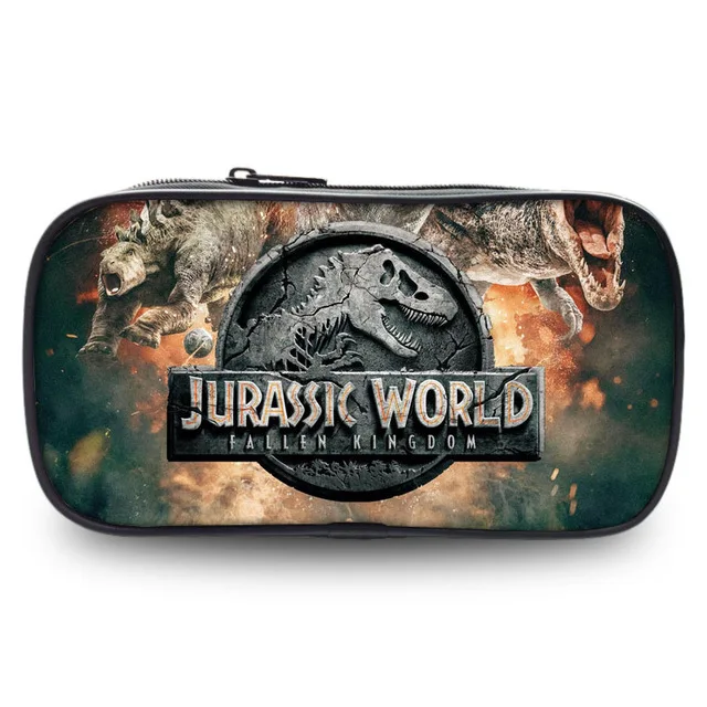 Gran oferta WORLD JURASSIC PARK-billetera de película bolsa con cierre para lápices, estuche para cosméticos, billetera de estudiantes, monedero, regalo para niños y niñas 3BjdBDWAR