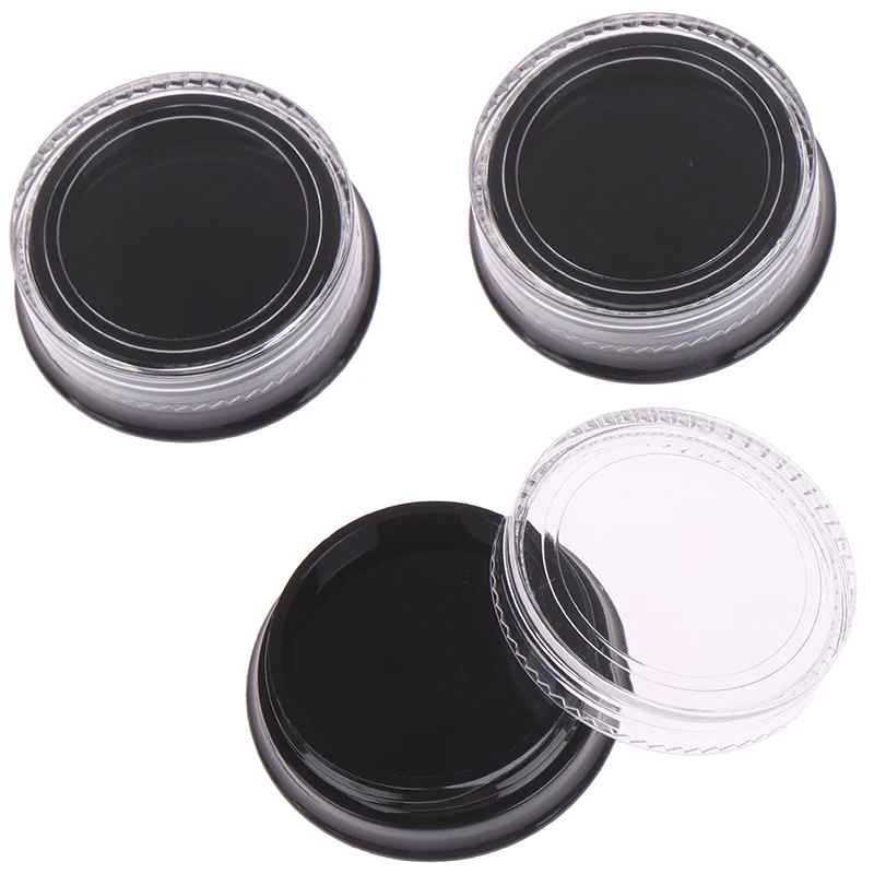 New 10Pcs 3g Round Pot Cosmetic Sample Empty Container Small Bottle Make Up Box For Eyeshadow Nails Powder