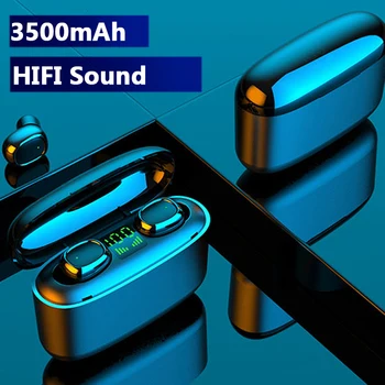 

3500mAh TWS Wireless Bluetooth Earphones Touch Headphones HD Stereo Hifi Sound Noise Cancelling Headsets for All Phone
