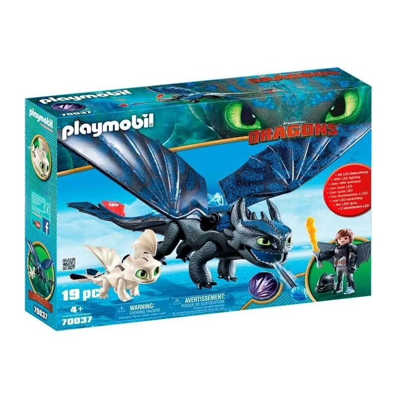 Playmobil Dragons Hipo y Desdentao con Bebé Dragón|Figuras de acción| -  AliExpress