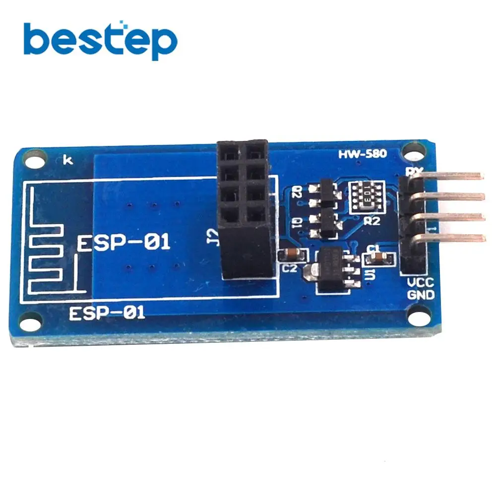 Модуль беспроводного адаптера ESP8266 Φ ESP01 3 В 5 совместимая последовательная плата