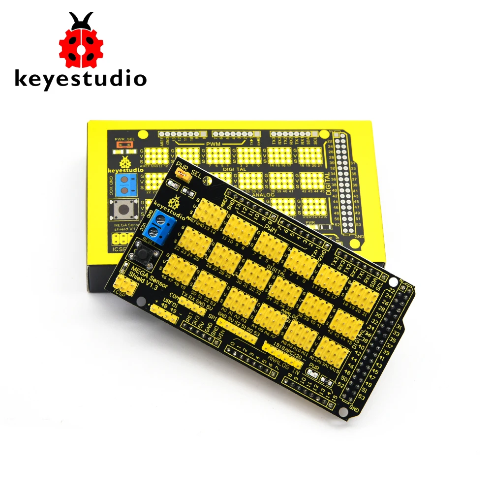 Keyestudio датчик MEGA Shield V1 Подарочная коробка для Arduino MEGA|shield for arduino|shield megashield arduino mega |
