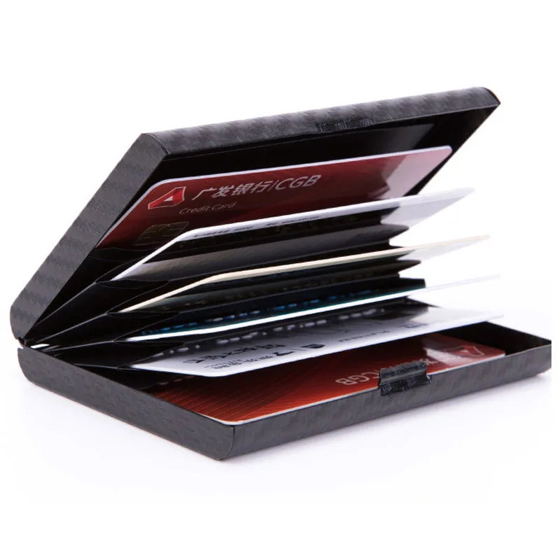 Men's Credit Card Holder High Quality ID Cardholder Protect Women Fashion Rfid Wallet Business Card Case Travel Aluminum Wallet