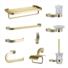 Cheap European Luxury Crystal Gold Bathroom Accessories Set Bath Hardware Set Gold Soap Dish Wall Mounted Towel Paper Holder Cheap European Luxury Crystal Gold Bathroom Accessories Set Bath Hardware Set Gold Soap Dish Wall Mounted Towel Paper Holder