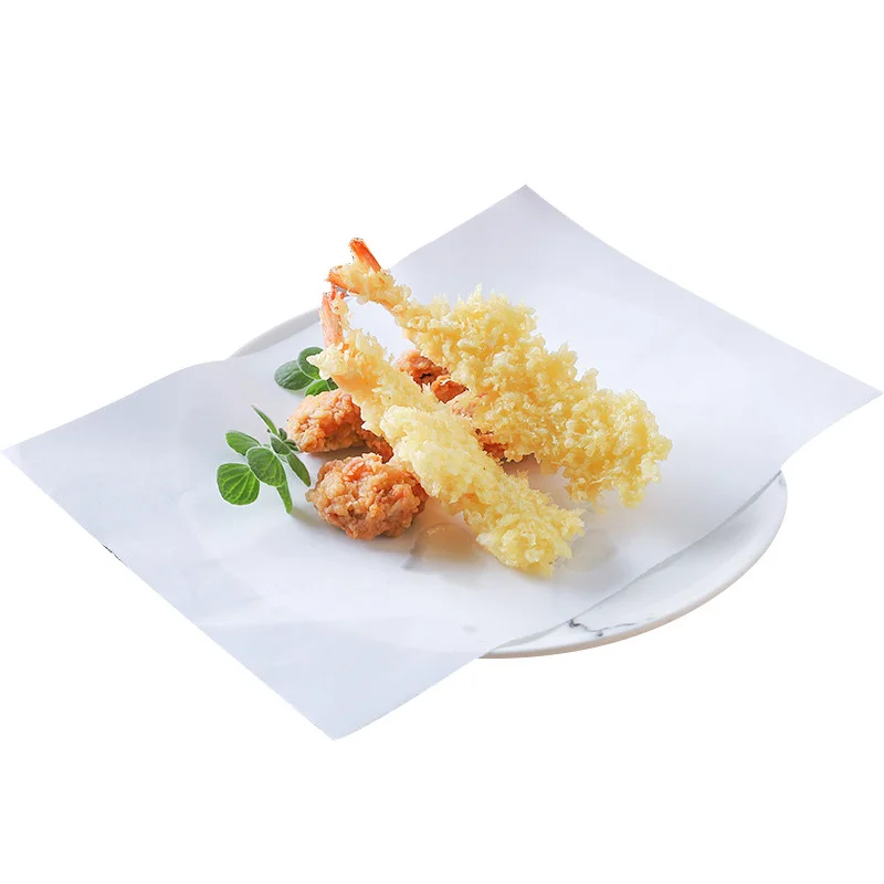 70 Sheets Tempura sheet 7.8 in X 8.6 In Oil-Absorbing Cooking Paper