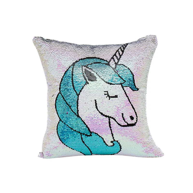 Принт с героями мультфильмов kawaii, Детские как дома, подушки, 40*40 см, без подкладки, с украшением из пайеток, красочные моющиеся наволочки для Стоматологическое Кресло X34 - Цвет: cushion cover3
