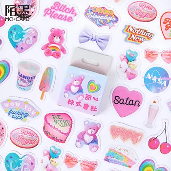 

46 pcs/set My Sweet Heart Collection Stickers Scrapbooking DIY Sticker Cute School Office Supplies Stationery