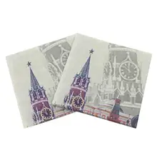 20 листов/Упаковка салфетки Печать Мягкие Красивые экзотические строительные ткани бумажные полотенца вечерние принадлежности для праздника свадьбы День рождения