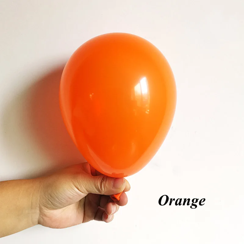 50pcs 5 inch Beige pink Latex Balloons Mini Gold Sapphire blue Party Globos Baby Shower Wedding Birthday Decorations kids Supply - Цвет: Оранжевый