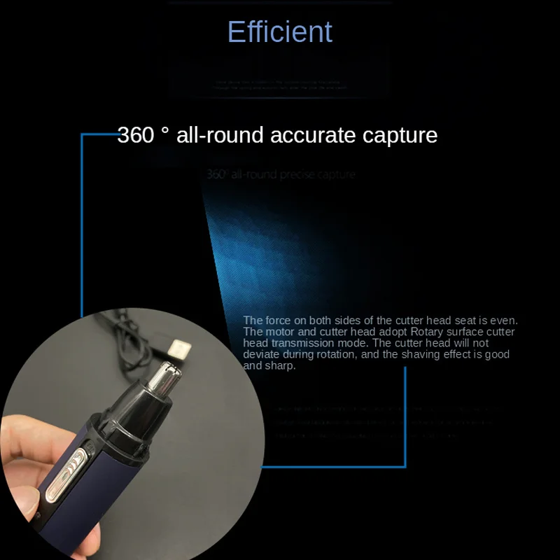 Electric Shaving Nose Ear Trimmer Safety Face Care Nose Hair Trimmer for Men Shaving Hair Removal Razor Beard Cleaning Machine