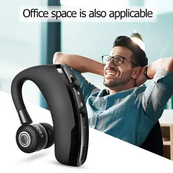 

V9 Wireless Bluetooth Business Earphones Handsfree Wireless Stereo Driving Earse Support Output of One Tow Pairs Of Headphones