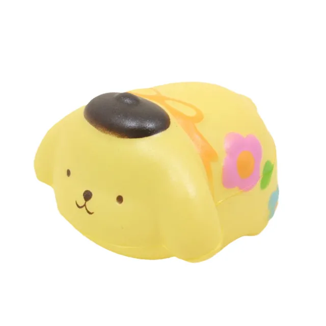 Kawaii Sanrioed Squishy Slow Rebound Toy Squeeze Toys Anti Stress Kuromi Cinnamoroll Pompom Squishy Stress Relief Kids Toys Gift 5
