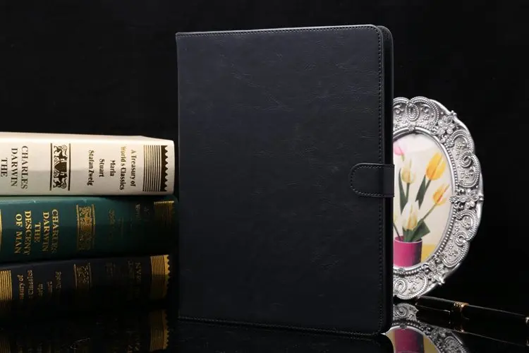 Премиум кожаный чехол для iPad 2/3/4 iPad2 iPad3 iPad4 A1395 A1396 A1397 A1403 A1416 A1430 A1458 A1459 A1460+ Защитная пленка на экран+ подставка для ручек