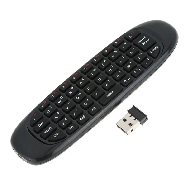 C120 Backlight 2.4G Air Mouse Rechargeable Wireless Remote Control Keyboard for Android TV Box Computer English Version FL | Электроника