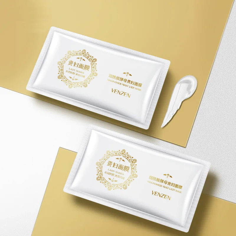 8 шт./лот Niacinamide Дрожжевая женская маска для сна увлажняющая эссенция одноразовая